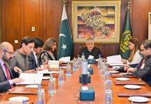 Ishaq Dar chairs session with Foreign Secretary Amna Baloch Ishaq Dar chairs session with Foreign Secretary Amna Baloch