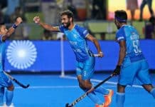 Indian lift U-18 Asian Cup Hockey trophy Indian lift U-18 Asian Cup Hockey trophy