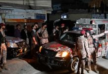 Three Rangers personnel martyred, as many terrorists killed in attack on Karachi camp: ISPR Three Rangers personnel martyred, as many terrorists killed in attack on Karachi camp: ISPR