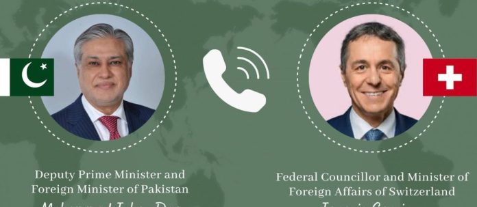 14 Ishaq Dar, Swiss FM express hope for US-Iran stability