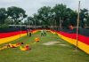 Bangladesh farmer unfurls vast Germany banner to show World Cup support Bangladesh farmer unfurls vast Germany banner to show World Cup support