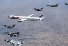 PAF jets give aerial salute to Iranian President Pezeshkian PAF jets give aerial salute to Iranian President Pezeshkian