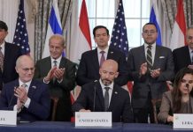 Lebanon, Israel, US sign trilateral framework agreement in Washington Lebanon, Israel, US sign trilateral framework agreement in Washington
