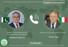 Dar, Tajani reaffirm joint push for lasting regional peace Dar, Tajani reaffirm joint push for lasting regional peace