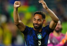 Brazil Dominate Haiti 3-0 as Cunha and Vinicius Jr Fire Seleção to Group C Summit Matheus Cunha celebrating his goal against Haiti in FIFA World Cup 2026