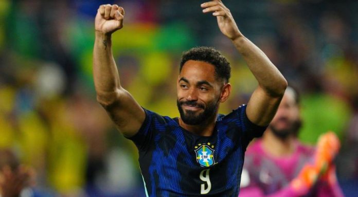 FIFA FOOTBALL WORLD CUP 2026 Matheus Cunha celebrating his goal against Haiti in FIFA World Cup 2026