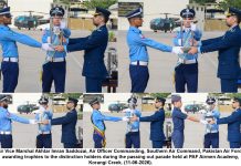 PASSING OUT PARADE HELD AT PAF AIRMEN ACADEMY KORANGI CREEK