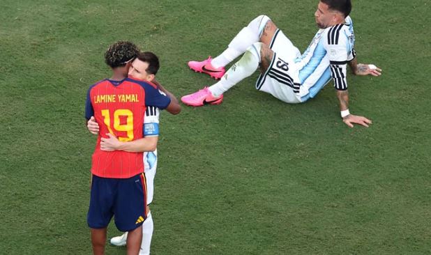 311 'Wholesome, beautiful': Messi, Yamal embrace wins hearts after World Cup final