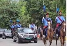 Iranian Interior Minister honoured with grand Police parade Iranian Interior Minister honoured with grand Police parade