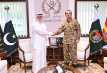 Kuwaiti FM meets army chief at GHQ Kuwaiti FM meets army chief at GHQ