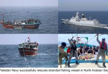 PAKISTAN NAVY SHIP TAIMUR SUCCESSFULLY RESCUES STRANDED FISHING VESSEL IN NORTH ARABIAN SEA