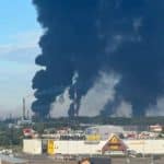 Huge smoke plume over Russian city as Ukraine hits two oil refineries in long-range attacks