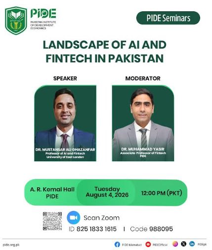DNA 4-3 PIDE seminar explores AI and Fintech landscape for policy reform