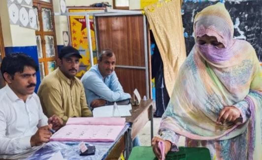 NEWS Balloting underway at 23 polling stations in two constituencies of AJK's Bagh