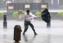 Typhoon Dolphin’s vast storm system pushes inland, threatens central China