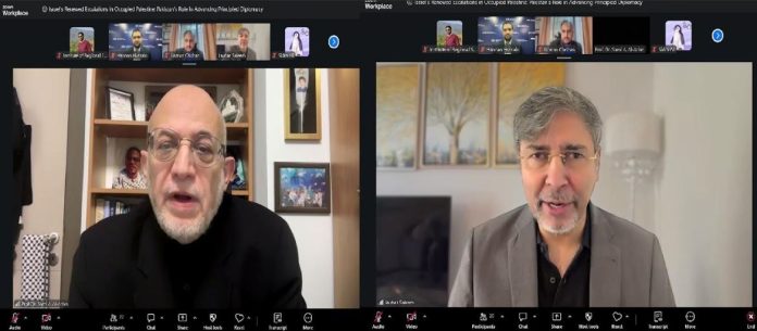DNA 29-1 Webinar highlights Israel’s escalations in Occupied Palestine, Pakistan’s diplomacy