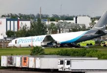 Amazon cargo plane crashes at Miami airport, killing at least five, injuring scores