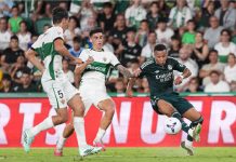Real Madrid pulls off late La Liga win after squandering 2-goal lead at Elche. Mbappé scores again