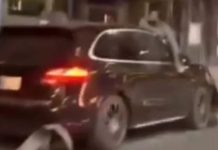 Driver’s reckless act leaves motorcyclist on car bonnet in Rawalpindi Driver's reckless act leaves motorcyclist on car bonnet in Rawalpindi