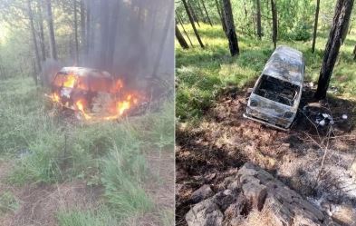 NEWS School van catches fire