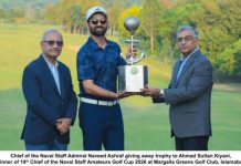 Ahmad Sultan Kiyani clinches the title of 19th chief of the naval staff amateurs golf cup 2026 Ahmad Sultan Kiyani clinches the title of 19th chief of the naval staff amateurs golf cup 2026