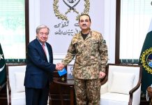 Guterres Pays Tribute to Pakistan Army’s Sacrifices in War on Terror Guterres Pays Tribute to Pakistan Army's Sacrifices in War on Terror