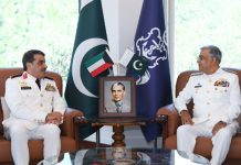 Chief of Kuwait naval force meets Pak Navy chief