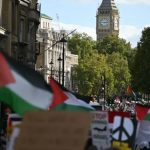 Thousands of pro-Palestinian demonstrators rally in London Thousands of pro-Palestinian demonstrators rally in London