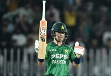 Maaz Sadaqat hits blistering 96 as Pakistan post 215 against Sri Lanka in second T20I Maaz Sadaqat hits blistering 96 as Pakistan post 215 against Sri Lanka in second T20I