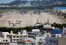 Japan PM protests to US after Marine arrested on murder suspicion in Okinawa Japan PM protests to US after Marine arrested on murder suspicion in Okinawa