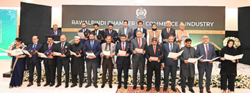 Newly elected office bearers and executive committee 2026-28 of RCCI taking oath administrated by Group Leader and former president Sohail Altaf