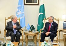 DPM Ishaq Dar meets UN Secy General