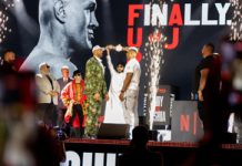 Fury and Joshua finally face off in London ahead of Cardiff showdown